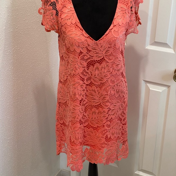 BB DAKOTA women’s Rene scallop lace shirt dress - Picture 6 of 15